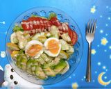 Hình bước làm 4 của món Salad Bơ sốt mè rang