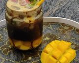 A picture of step 3 of Butterscotch mango mojito.