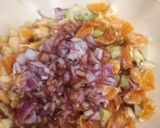 A picture of step 3 of Orangelicious fruit salad.