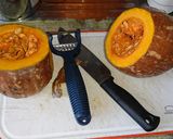 Hình bước làm 1 của món Súp bí đỏ