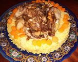 صورة لخطوة 5 من وصفة الروز باللحم مشوي فالكوكوط يسلاااام😋😋😋