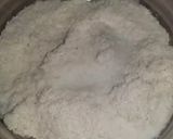 A picture of step 2 of Nariyal burfi.