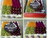 Foto langkah ke 8 dari resep Chantilly cake topping buah-buahan (lagi edisi ulang tahun).