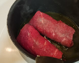 Foto del paso 4 de la receta: Rollitos de ternera en salsa cremosa calabaza y champiñones