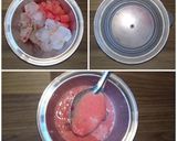 A picture of step 2 of Watermelon rose cooler recipe | watermelon rose juice recipe.