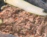 Foto del paso 6 de la receta: “Canelones” de pollo con verduras. Sin pasta, con calabacín
