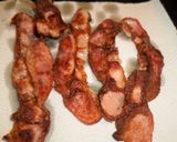 Foto del paso 9 de la receta: Medallón de pollo con hongos y puerro en colchón de panceta crispy