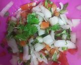 A picture of step 3 of Mini papri chat.