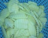 A picture of step 2 of Fried potatoes and omellete.