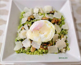 Foto del paso 6 de la receta: Cuscús de brócoli con parmesano, frutos secos y huevo poché trufado