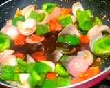 A picture of step 5 of Chilli chicken (dry).