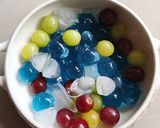 Foto langkah ke 5 dari resep Es Ximilu Creamy dengan Jelly Ball Bunga Telang.