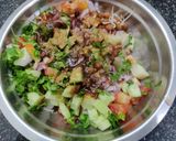 A picture of step 4 of Aloo Kabli.