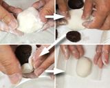 Une image de l'étape 8 de Bonhommes de neige.- Jouyo Manju (Wagashi).