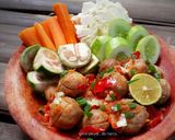 Foto langkah ke 3 dari resep Bakso penyet.