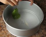 A picture of step 7 of Black Sesame Mochi Cake.