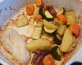 A picture of step 5 of Lemon and Herb Roast chicken and Vegetables.