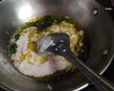 A picture of step 4 of Fansachi bhaji.