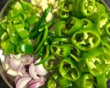 A picture of step 1 of Green Peri Peri Sauce.