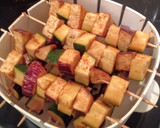 Foto del paso 3 de la receta: Pinchitos de berenjena y calabacín con salsa teriyaki en microondas