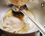 A picture of step 1 of Wheat flour (Aate) ka Halwa.