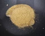 A picture of step 3 of Dhaniya Panjiri.