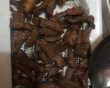 A picture of step 2 of Brown macaroni with beef meat.