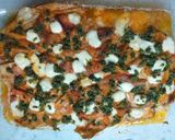 Foto del paso 7 de la receta: Palometa al horno con pimientos asados y queso feta