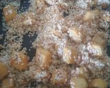 Foto del paso 6 de la receta Arroz negro, crujiente de puerro y langostinos alioli
