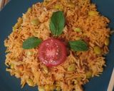 A picture of step 7 of Edamame beans Pulao 😋.