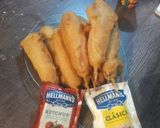 Foto del paso 3 de la receta: Banderillas de queso y salchichas