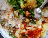 A picture of step 3 of Zatpat chatpat aloo salad (Chukauni).