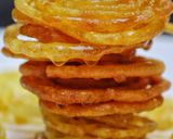 A picture of step 5 of Instant Jaggery Jalebi.