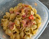 Foto del passaggio 2 della ricetta Orecchiette con piselli, prosciutto cotto e pomodorini 🌈🌈