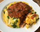 Hình bước làm 5 của món Omurice