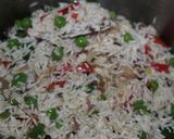 A picture of step 7 of Veg Pulav.