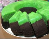 Foto langkah ke 4 dari resep Bolu kukus pandan coklat takaran sendok.