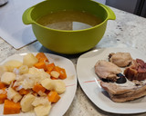 Foto del paso 5 de la receta: Puré de chirivías y boniato/ caldo de pollo