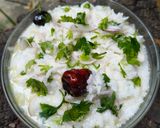 A picture of step 3 of Pakhala Bhata.