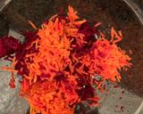 A picture of step 1 of Beetroot and carrot Cutlets made by me 😊.