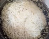 A picture of step 1 of Teriyaki rice.