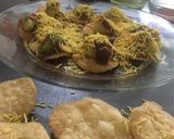 A picture of step 1 of Papdi aloo chaat.