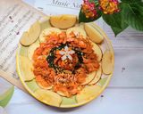 Hình bước làm 2 của món Salad cá hồi rong biển