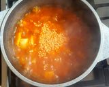 Foto del paso 4 de la receta: Guisado de calabacín, papa y lentejas peladas. #Mercado