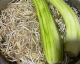 Hình bước làm 1 của món 🌱 Mướp Xào Giá Đỗ