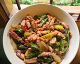 Foto langkah ke 3 dari resep Tumis Cumi Asin Pete.
