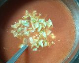 A picture of step 4 of Cream of tomato soup.