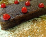 A picture of step 8 of Eggless whole wheat chocolate cake.