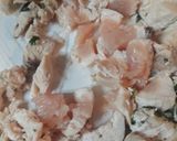 A picture of step 1 of Creamy, Chicken, and Macaroni Stovetop.