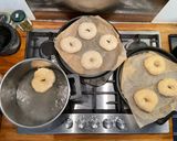A picture of step 6 of Sourdough Bagels 🥯.